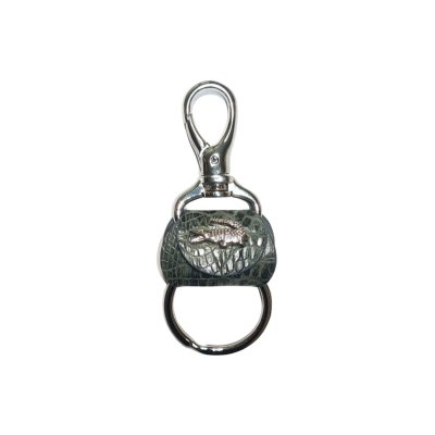 CROCODILE LEATHER KEYCHAIN : CACKC048