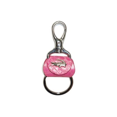 CROCODILE LEATHER KEYCHAIN : CACKC048