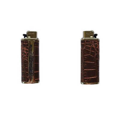 CROCODILE LEATHER LIGHTER CASE COVER : CACLC001