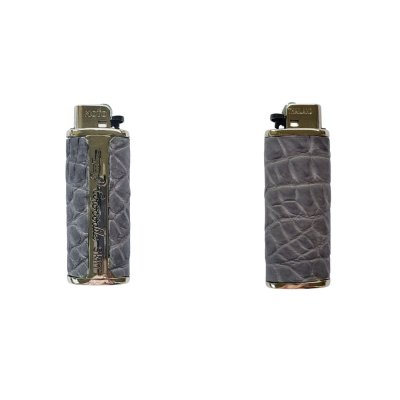 CROCODILE LEATHER LIGHTER CASE COVER : CACLC001