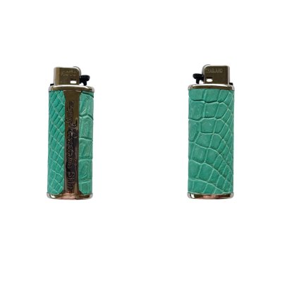 CROCODILE LEATHER LIGHTER CASE COVER : CACLC001