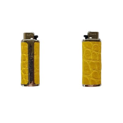 CROCODILE LEATHER LIGHTER CASE COVER : CACLC001