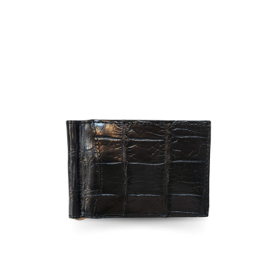 CACMC011SY : CROCODILE BELLY LEATHER MONEY CLIP