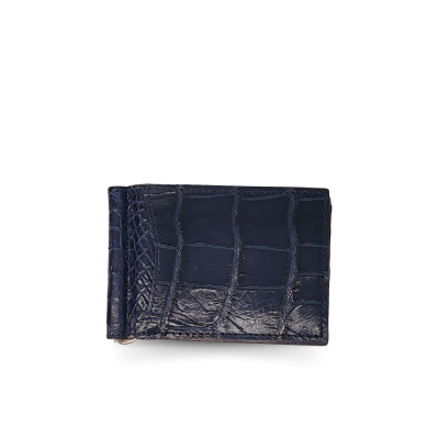 CACMC011SY : CROCODILE BELLY LEATHER MONEY CLIP