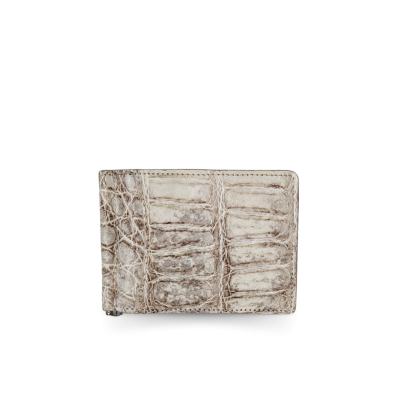 CACMC011SY : CROCODILE BELLY LEATHER MONEY CLIP