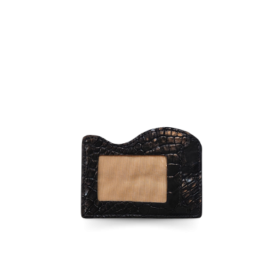 CROCODILE LEATHER CARD HOLDER : CACNC002R
