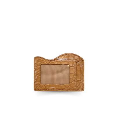 CROCODILE LEATHER CARD HOLDER : CACNC002R