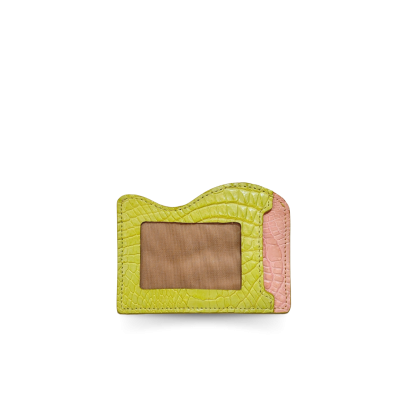 CROCODILE LEATHER CARD HOLDER : CACNC002R