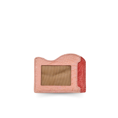 CROCODILE LEATHER CARD HOLDER : CACNC002R