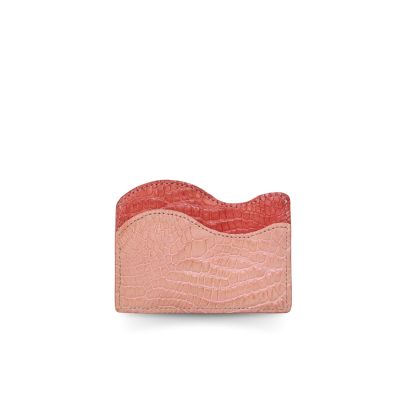 CROCODILE LEATHER CARD HOLDER : CACNC002R