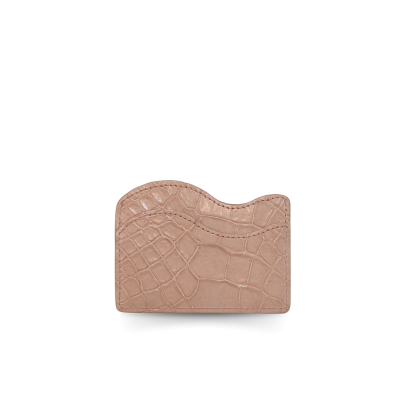 CROCODILE LEATHER CARD HOLDER : CACNC002R