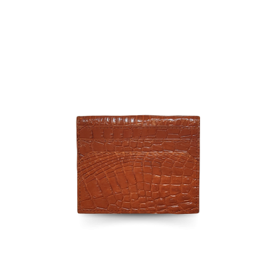 PALMA CROCODILE LEATHER CARD HOLDER : CACNC006SLY