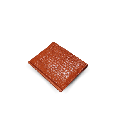 PALMA CROCODILE LEATHER CARD HOLDER : CACNC006SLY
