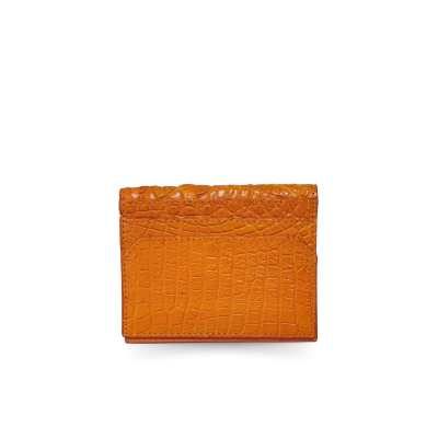 PALMA CROCODILE LEATHER CARD HOLDER : CACNC006SLY