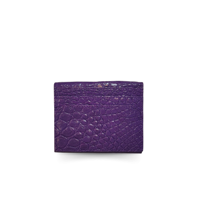 PALMA CROCODILE LEATHER CARD HOLDER : CACNC006SLY