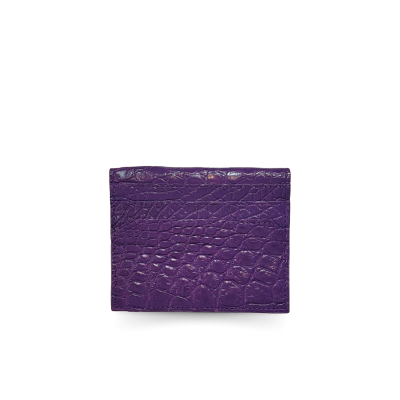 PALMA CROCODILE LEATHER CARD HOLDER : CACNC006SLY