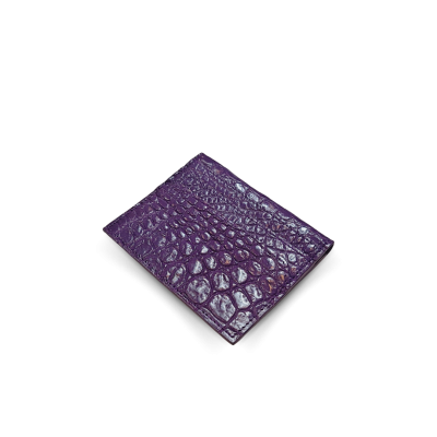 PALMA CROCODILE LEATHER CARD HOLDER : CACNC006SLY