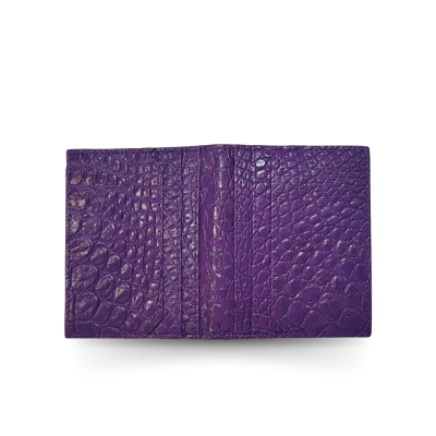 PALMA CROCODILE LEATHER CARD HOLDER : CACNC006SLY