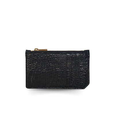 CROCODILE LEATHER COIN AND KEY WALLET : CACNC007SLY