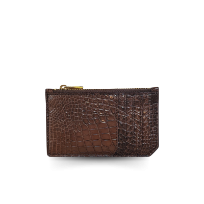CROCODILE LEATHER COIN AND KEY WALLET : CACNC007SLY