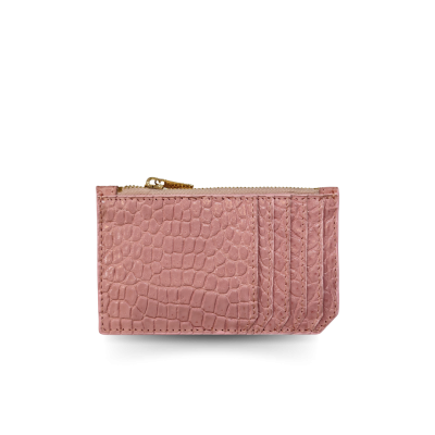 CACNC007SLY : CROCODILE LEATHER COIN AND KEY WALLET