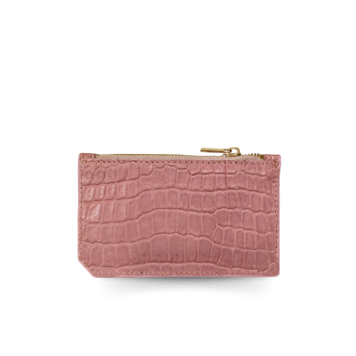 CACNC007SLY : CROCODILE LEATHER COIN AND KEY WALLET