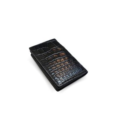 CANC008R : CROCODILE LEATHER CARD WALLET