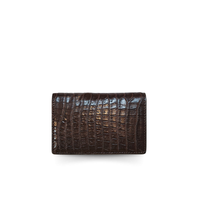 CANC008R : CROCODILE LEATHER CARD WALLET