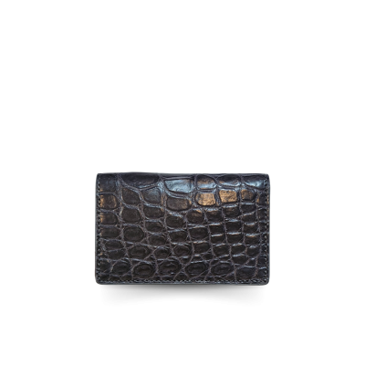 CANC008R : CROCODILE LEATHER CARD WALLET