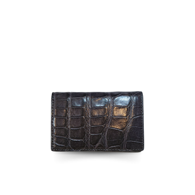 CANC008R : CROCODILE LEATHER CARD WALLET