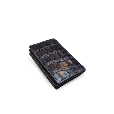 CANC008R : CROCODILE LEATHER CARD WALLET