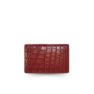 CANC008R : CROCODILE LEATHER CARD WALLET