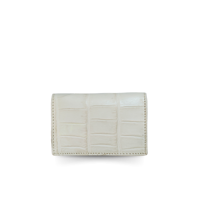 CANC008R : CROCODILE LEATHER CARD WALLET
