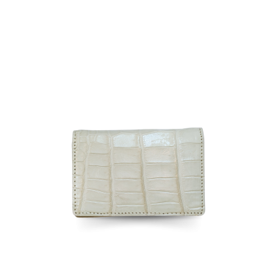 CANC008R : CROCODILE LEATHER CARD WALLET