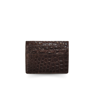 CANC009R : CROCODILE LEATHER CARD HOLDER