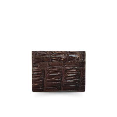 CANC009R : CROCODILE LEATHER CARD HOLDER