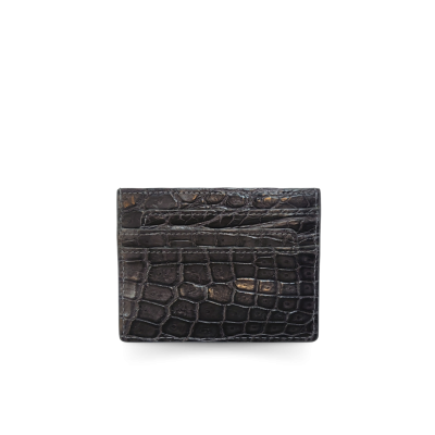CANC009R : CROCODILE LEATHER CARD HOLDER