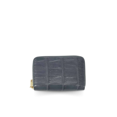 CROCODILE BELLY LEATHER CARD WALLET : CACNC021SAY