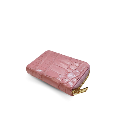 CROCODILE BELLY LEATHER CARD WALLET : CACNC021SAY