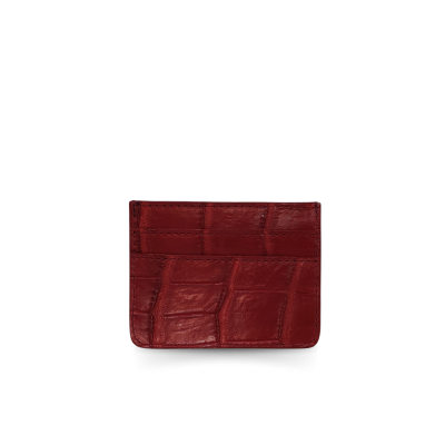 CROCODILE LEATHER CARD HOLDER : CACNC029Y