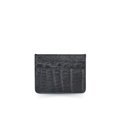 CROCODILE LEATHER CARD HOLDER : CACNC029Y