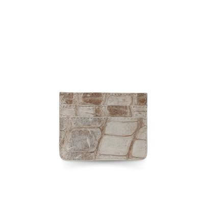 CROCODILE LEATHER CARD HOLDER : CACNC029Y