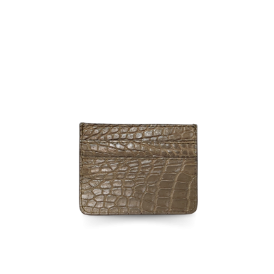 CROCODILE LEATHER CARD HOLDER : CACNC029Y