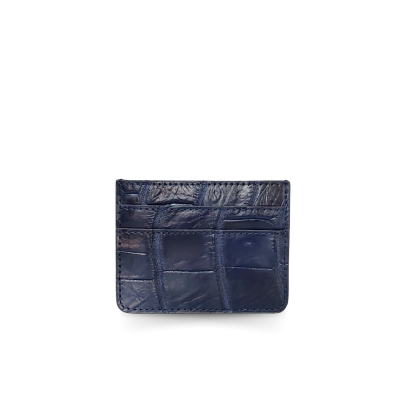 CROCODILE LEATHER CARD HOLDER : CACNC029Y