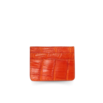 CROCODILE LEATHER CARD HOLDER : CACNC029Y