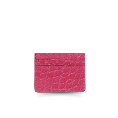 CROCODILE LEATHER CARD HOLDER : CACNC029Y
