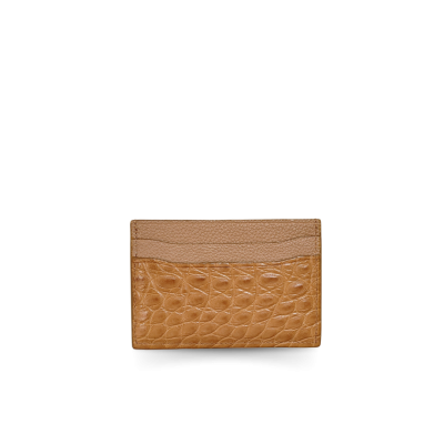 CROCODILE LEATHER CARD HOLDER : CACNC030R