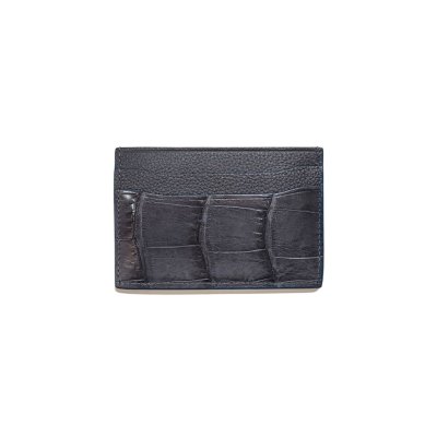 CROCODILE LEATHER CARD HOLDER : CACNC030R