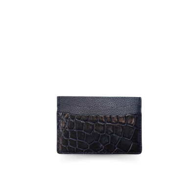 CACNC-030R : CROCODILE LEATHER CARD HOLDER