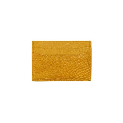 CROCODILE LEATHER CARD HOLDER : CACNC030R